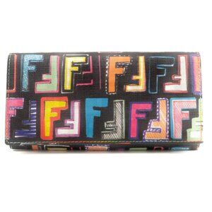 B-27. Fendi Zucca Spalmati Multicolor Continental Wallet